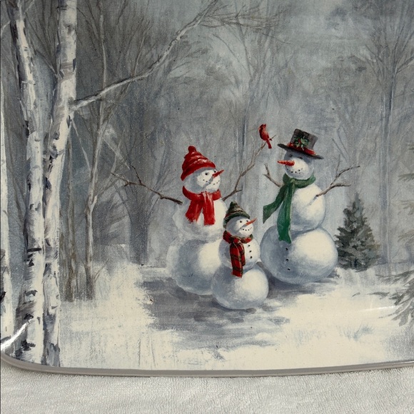 Certified International Snowman Trio Holiday Plate